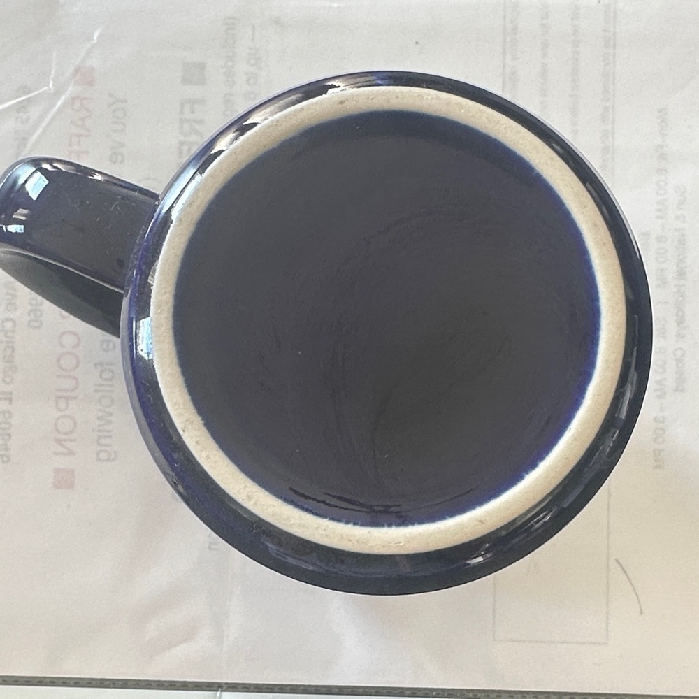 Nautical Navy Mug with Gold Anchor Design - Picture 3 of 3
